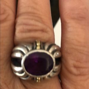 Lagos gold and silver ring.